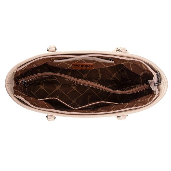 Wrangler Sunflower Print Tote Bag Beige - Picture 3 of 4